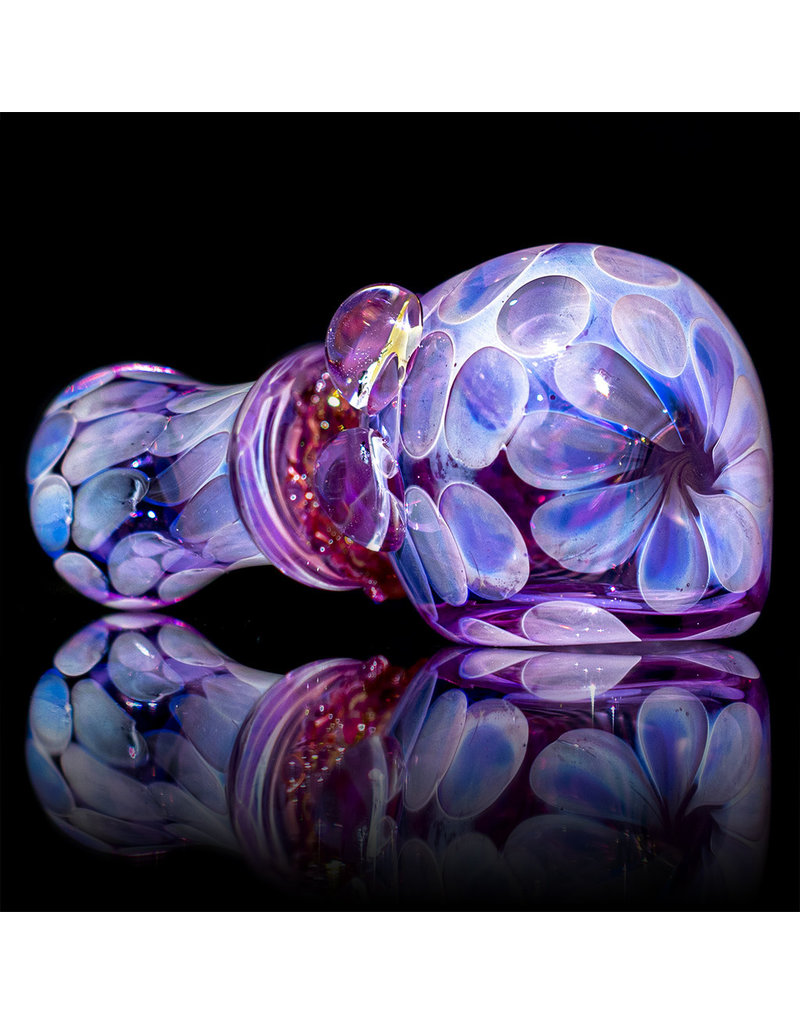 Koy Glass 4" Glass Pipe Dry Purple Princess (B) by Koy Glass