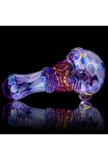 Koy Glass 4" Glass Pipe Dry Purple Princess (B) by Koy Glass