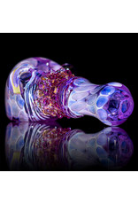 Koy Glass 4" Glass Pipe Dry Purple Princess (B) by Koy Glass
