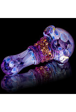 Koy Glass 4" Glass Pipe Dry Purple Princess (B) by Koy Glass