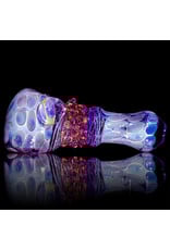 Koy Glass 4" Glass Pipe Dry Purple Princess (B) by Koy Glass
