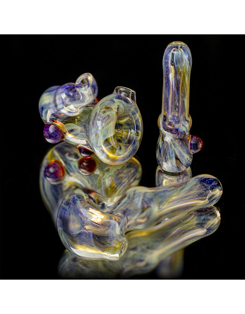 BEAK Glass 3 Piece Glass Dry Pipe Set SPARKLE FUME by Beak Glass