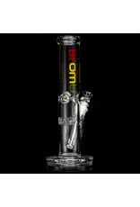 14mm 50x5 12" Tube Water Bong with slide and removable downstem 'RASTA' by Blown Glass Goods