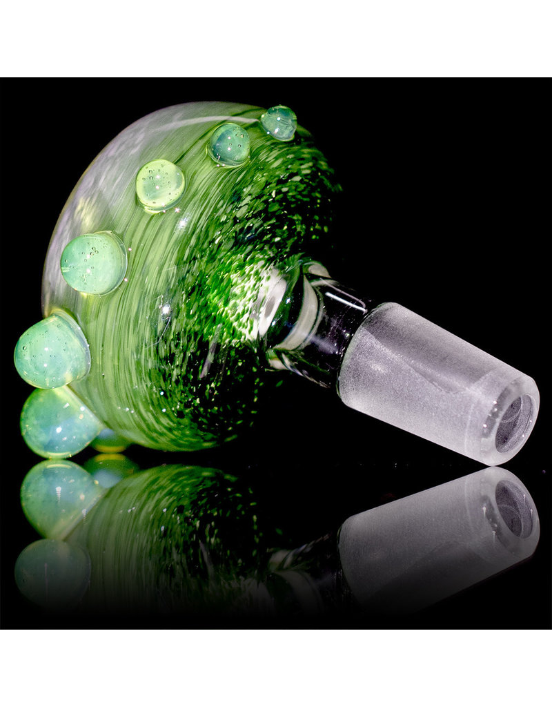 David Baker 14mm Glass Bong Bowl Slide Inside Out Frit (D) by David Baker