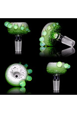 David Baker 14mm Glass Bong Bowl Slide Inside Out Frit (D) by David Baker