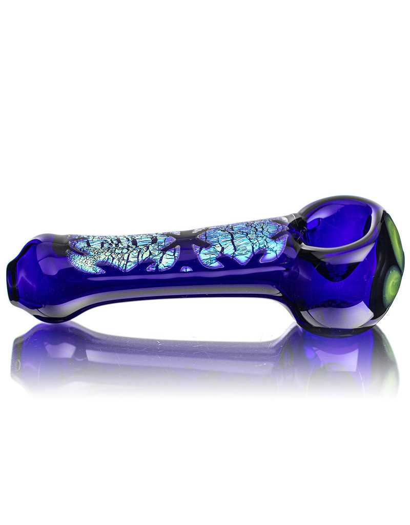 Lab Rat Glass Glass Spoon Dry Pipe Dichro Puzzle Green Pinwheel by Lab Rat Glass