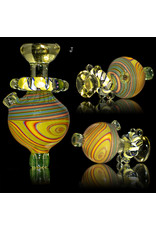 Fidget Glass BATCH.318 25mm Bubble Carb Cap Fidget Spinner by Keith Engelmann