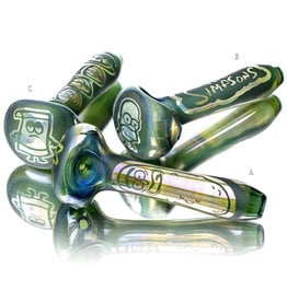 Joe Palmero BATCH.888 4" Glass Pipe Dry Image Pipe by Joe Palmero