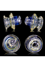 NeverFallin Directional Airflow Spinner Carb Cap  in Clear, Silver Fume or Dichro by NeverFallin