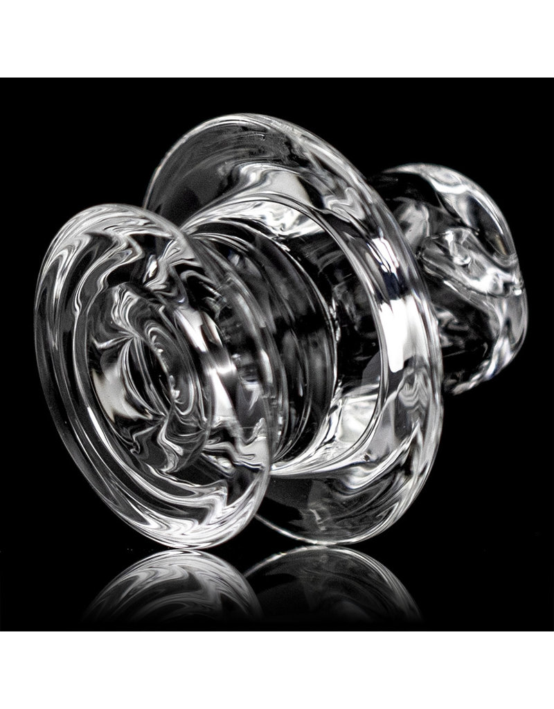 NeverFallin Directional Airflow Spinner Carb Cap  in Clear, Silver Fume or Dichro by NeverFallin