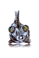 Holzhammer Glass Pipe Dry Potion CFL Reactive Glass Puffer Fish w/ Opal Eyes (A) by Holzhammer