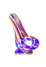 Special K Soft Glass 4" Rainbow Pull Mini Sherlock Dry Pipe (G) by Special K Glass