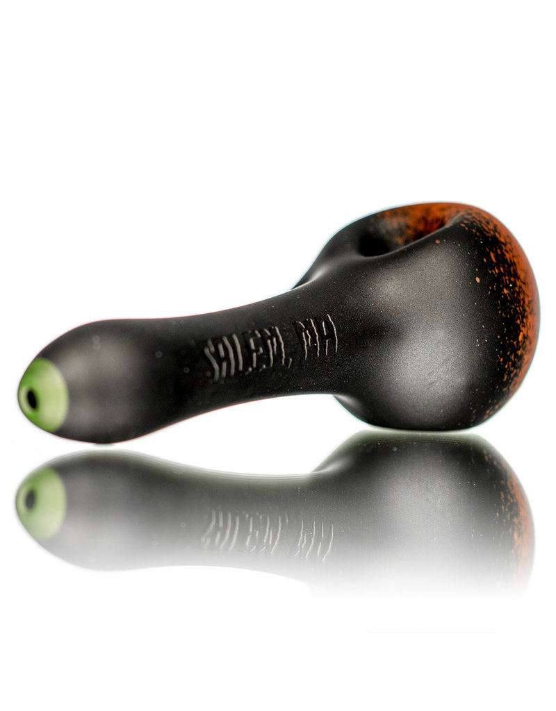 Witch DR DOCTOBER 2020 5" Frosted Orange Frit Pumpkin Dry Pipe B by Witch DR