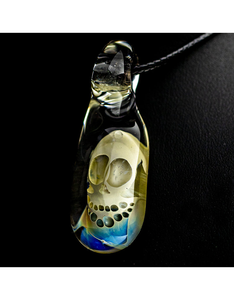 Bob Snodgrass Glass Skull Pendant (A) by Bob Snodgrass SFG.2020