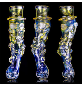 Bob Snodgrass SOLD 5" Glass Chillum Pipe DRY Chillum (D) by Bob Snodgrass SFG.2020