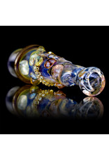 Bob Snodgrass 5" Glass Chillum Pipe DRY Chillum (C) by Bob Snodgrass SFG.2020