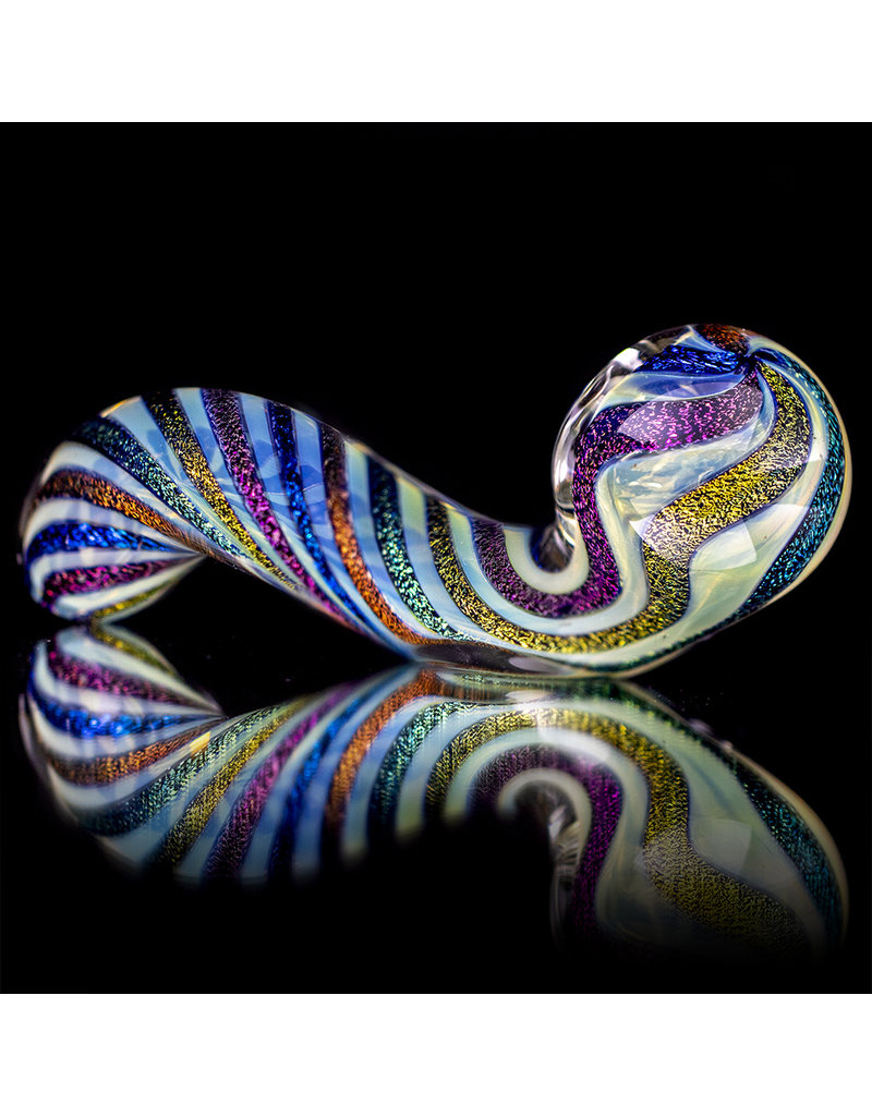 6" Fume Dichro Twisted Sherlock by California Glass ONLINE