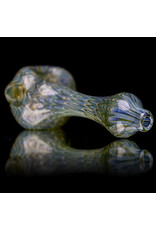 4" Glass Dry Pipe Pinwheel Flower Spoon by Cherry City Glass (A)