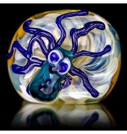 4" Glass Dry Pipe Critter Octopus Pipe (G) for use with dry herbs by BH Glass