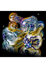 4" Glass Dry Pipe Critter Octopus Pipe (G) for use with dry herbs by BH Glass