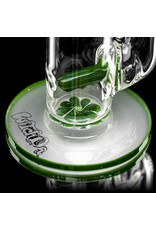 Witch DR 18mm 44x4 14" Glass Water Bong with Matching Slide Rx Color Inline SHAMROCK