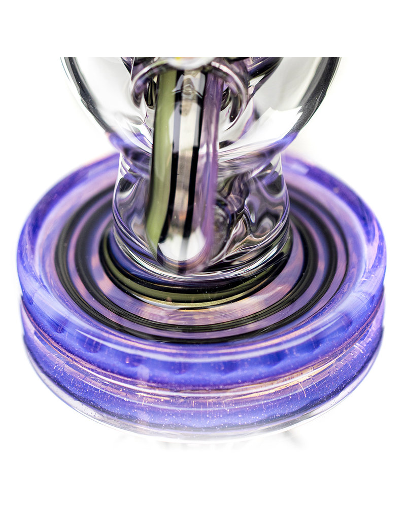 14mm 7" Color Ball Rig Dynamic Glass (J) Purple Lilac