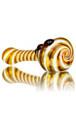 5" Glass Pipe Dry Large Twist Spoon (B) by SW Glass