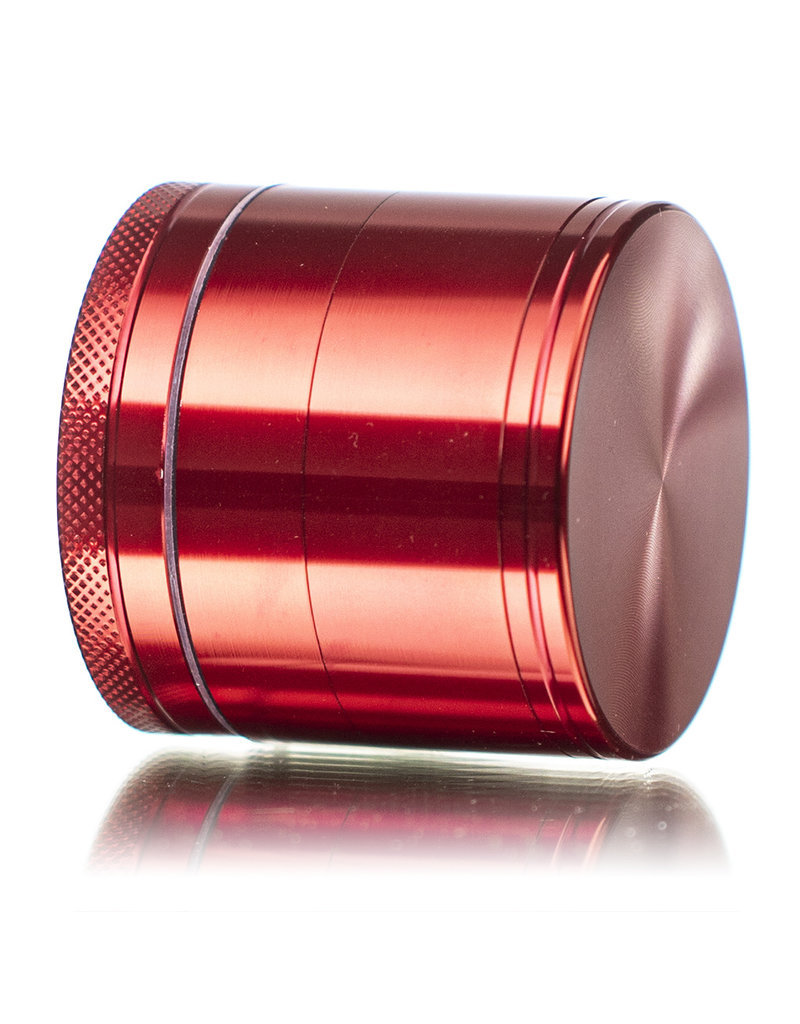 4 Piece 2.0" RED Anodized Aluminum Grinder by PIRANHA