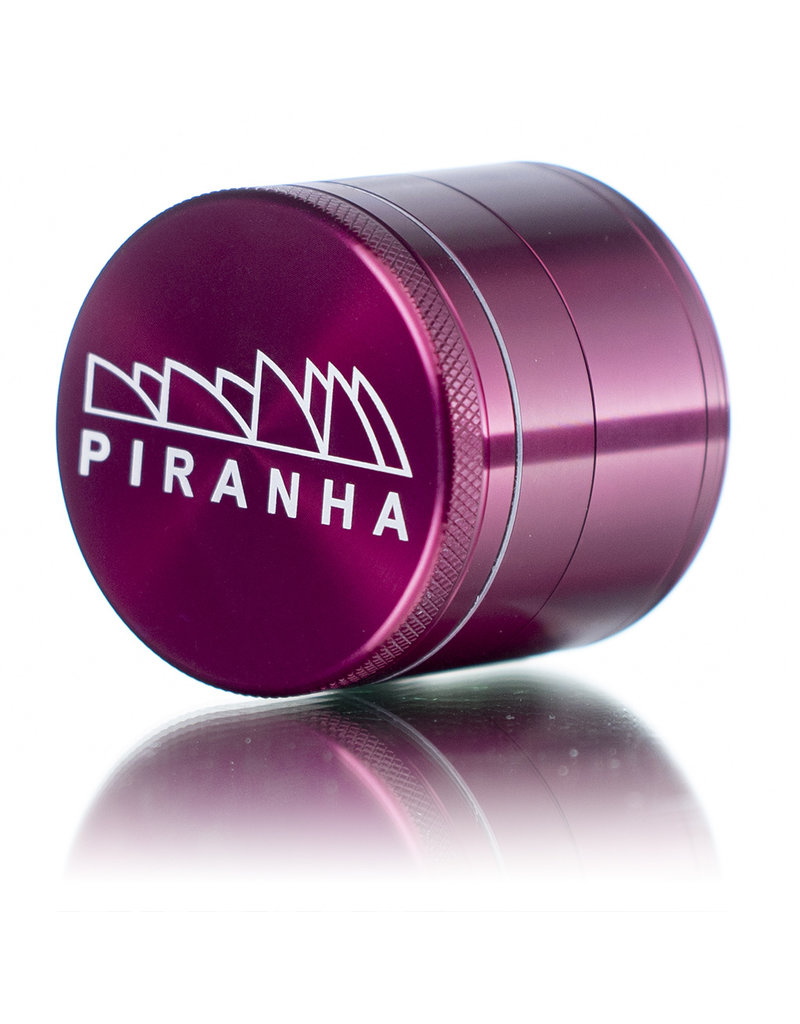 4 Piece 2.5 Anodized Aluminum Blue Grinder Piranha - Witch DR