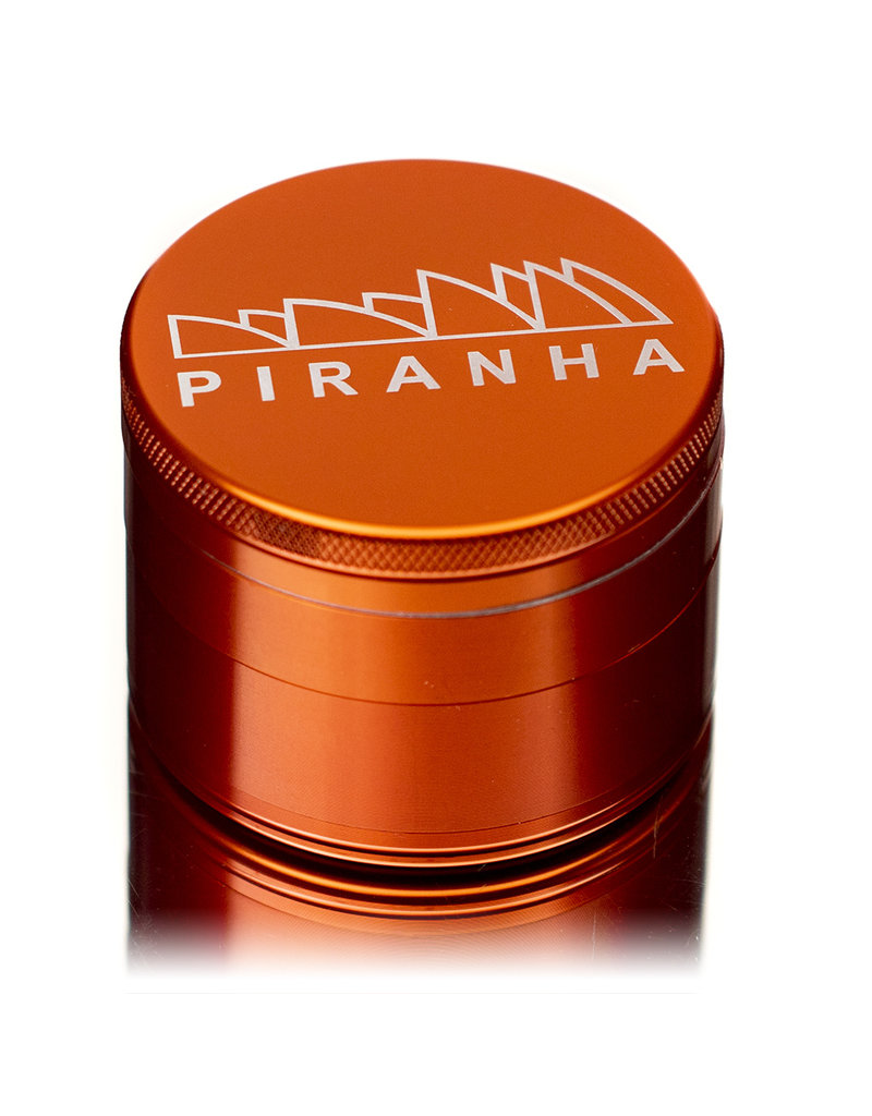 4 Piece 2.5" Anodized Aluminum Blue Grinder Piranha Witch DR