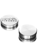 2 Piece 3.0" SILVER Anodized Aluminum Grinder by PIRANHA