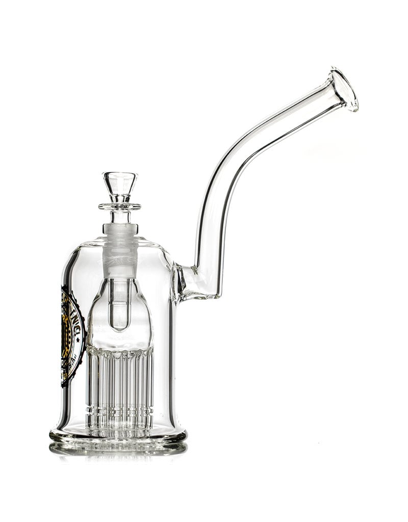 Diesel 9" 75x5mm Bubbler Rig with Palm Tree Perc, matching Ashcatcher and Slide by Diesel Glass