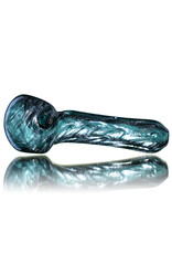 4" Glass Pipe Dry Unobtainium Swirl on LAKE by RG Glass