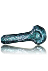 4" Glass Pipe Dry Unobtainium Swirl on LAKE by RG Glass