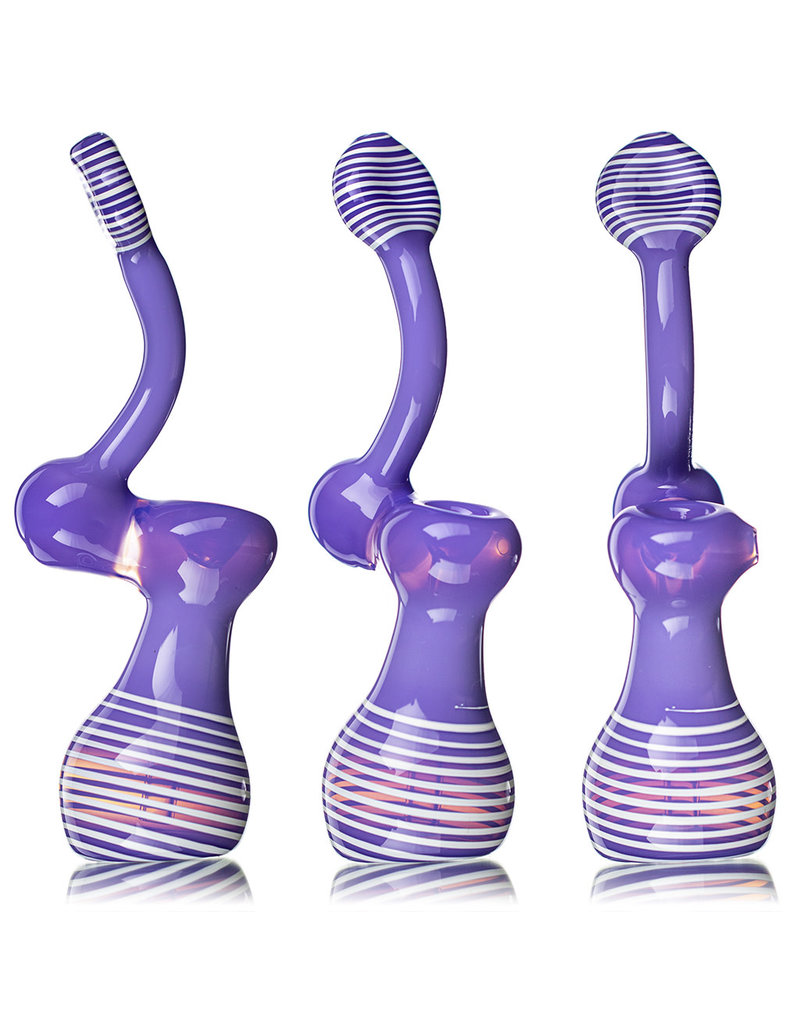 TRU Glass 7" LAVENDER Upright Candy Bubbler by TRU Glass