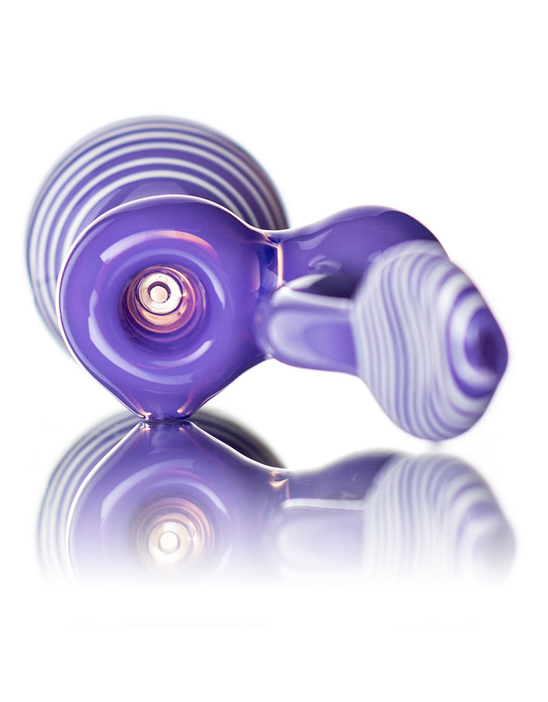 TRU Glass 7" LAVENDER Upright Candy Bubbler by TRU Glass