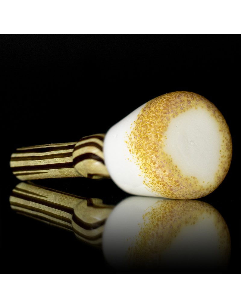 Danny Camp 5" Glass Pipe DRY Toasted Marshmallow Pipe by Danny Camp