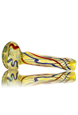 5" Glass Dry Pipe Inside Out Lined Fume (E) Honeycomb Cap by EKG Glass