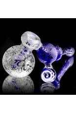 Inner Vision Glass 6" Cobalt Winter Wonders Sidecar Bubbler by Witch DR x Inner Vision Glass