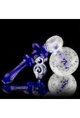 Inner Vision Glass 6" Cobalt Winter Wonders Sidecar Bubbler by Witch DR x Inner Vision Glass