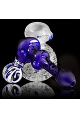 Inner Vision Glass 6" Cobalt Winter Wonders Sidecar Bubbler by Witch DR x Inner Vision Glass