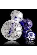 Inner Vision Glass 6" Cobalt Winter Wonders Sidecar Bubbler by Witch DR x Inner Vision Glass