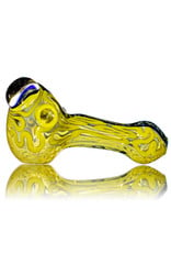 4" Glass Dry Pipe Fully Worked Dichro Inside Out L by GFL Glass