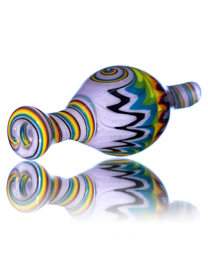 25mm Fully Worked Reversal Bubble Carb Cap by AB Glass (B) - Witch DR