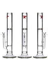 15" 14mm 50x7 Disc Cut Water Bong with Matching Slide by SOLID Glass