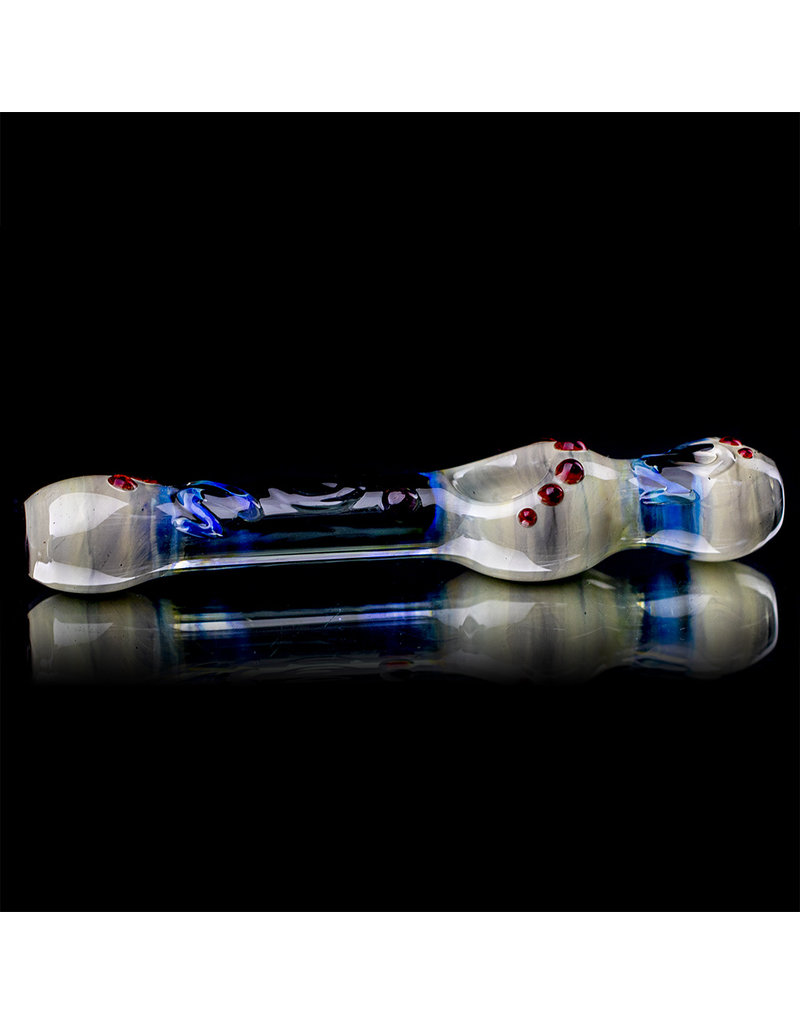 Waldos Wonders 6" Glass Steamroller Pipe Fume and Color (A) by Plug-A-Nug