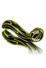 5" Glass Dry Pipe Squiggle Sherlock (A) by California Glass