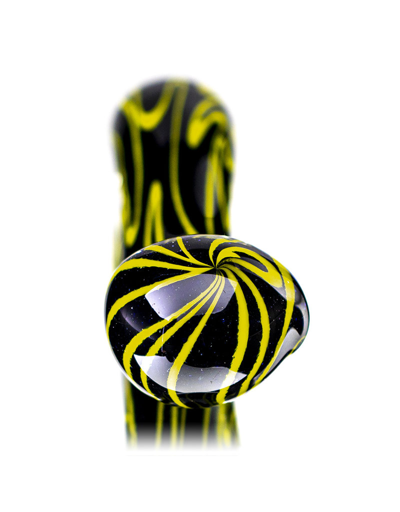 5" Glass Dry Pipe Squiggle Sherlock (A) by California Glass