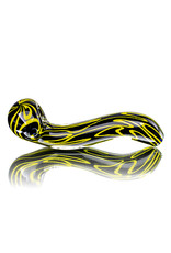 5" Glass Dry Pipe Squiggle Sherlock (A) by California Glass