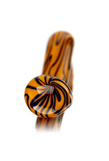 5" Glass Dry Pipe Squiggle Sherlock (C) by California Glass